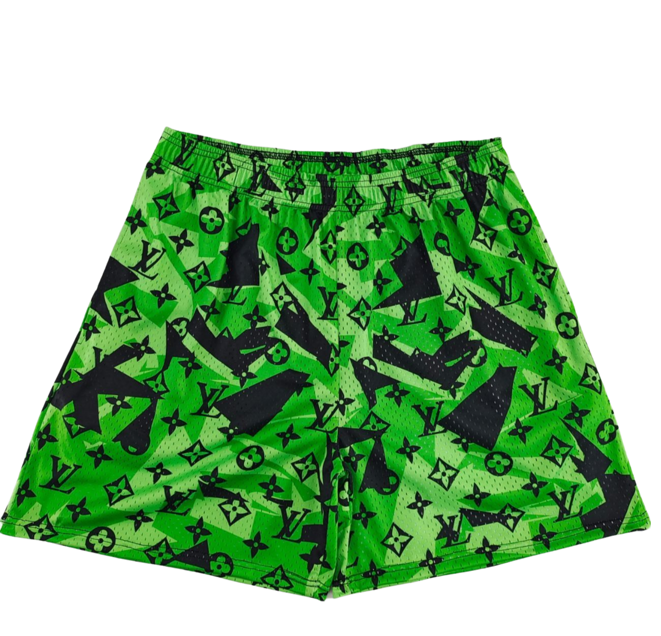 GREEN OUT MONO MESH SHORTS