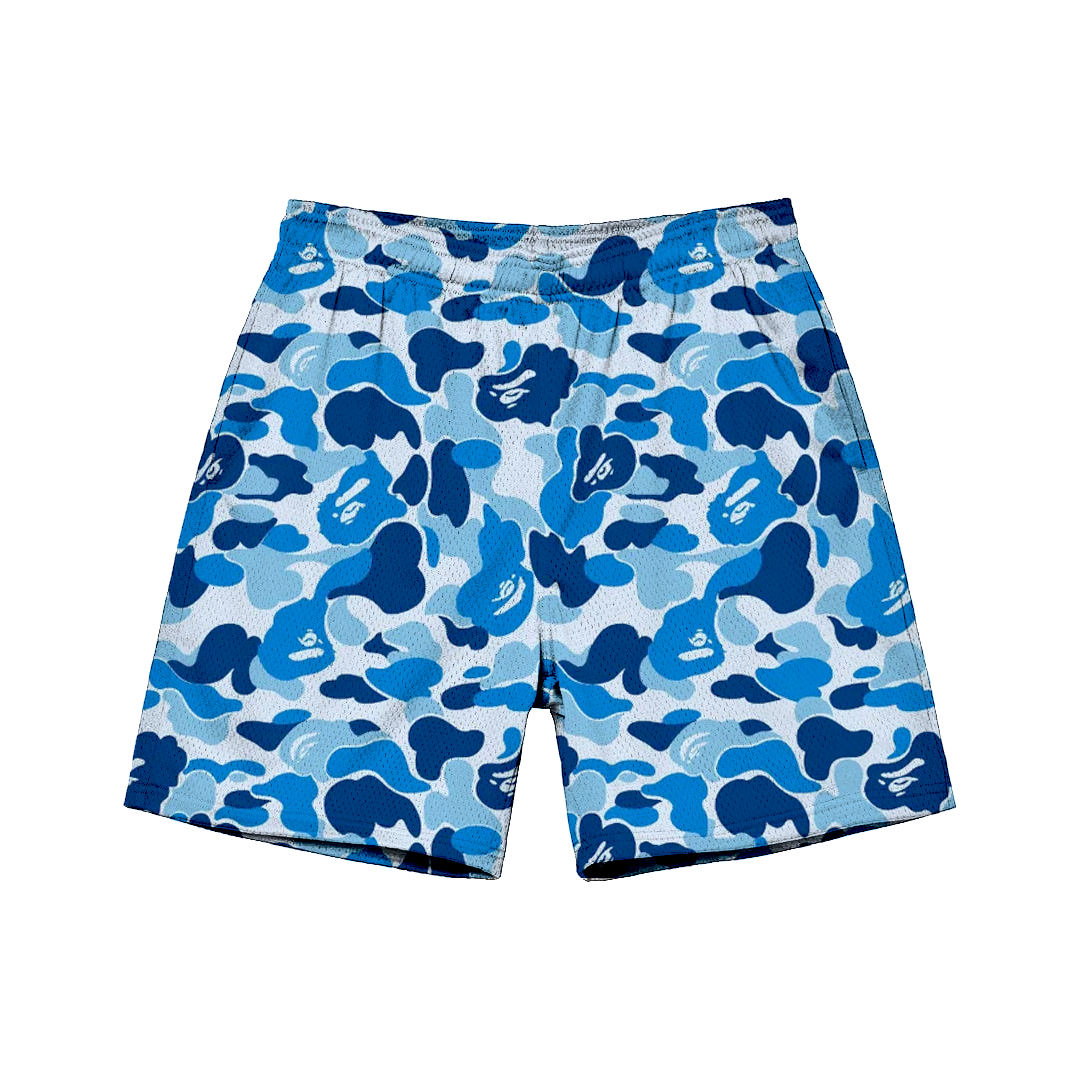 BLUE X JUNGLE MESH SHORTS